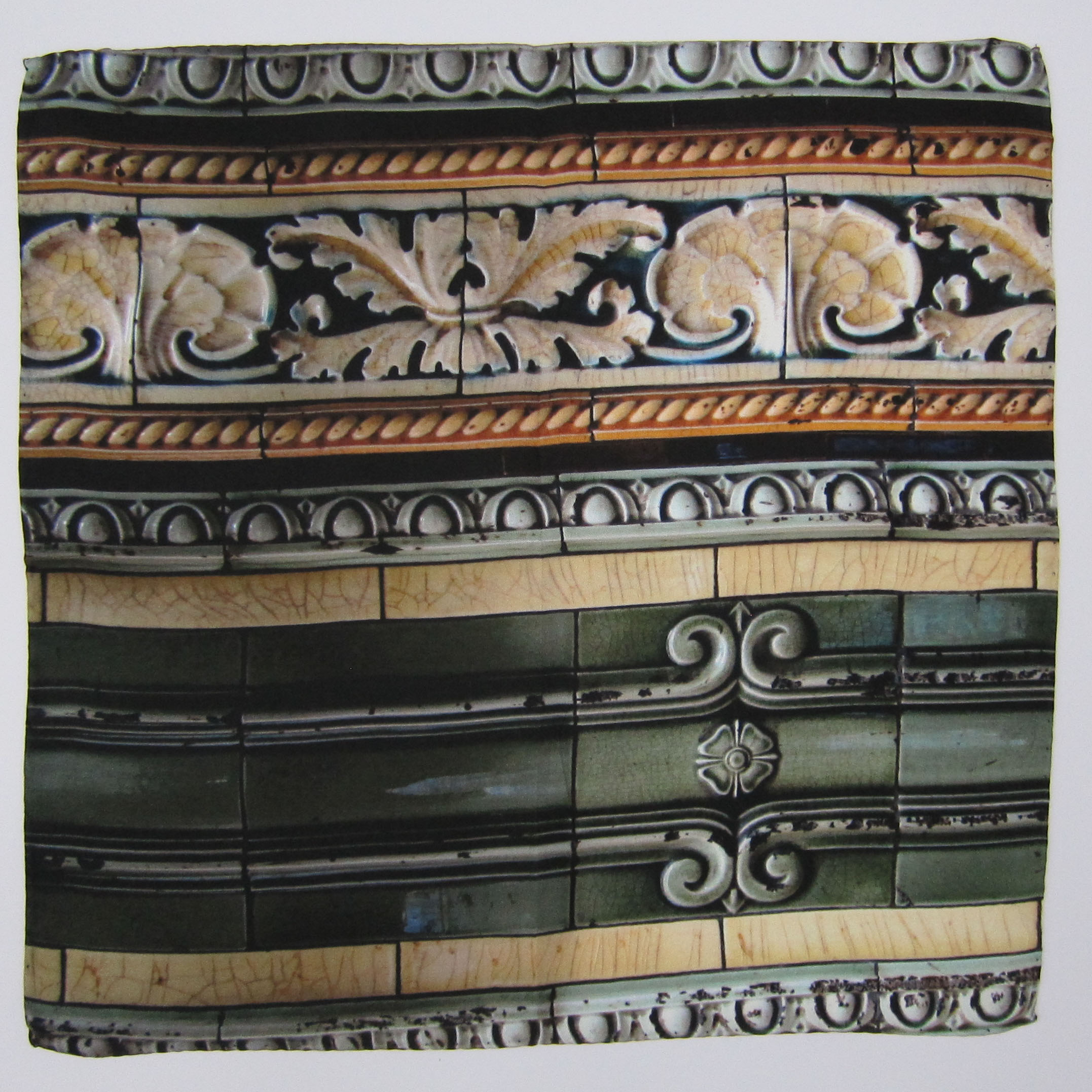 View Victorian Tiles Pocket Square
